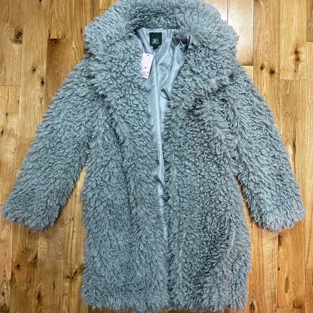 Oversized fuzzy jacket